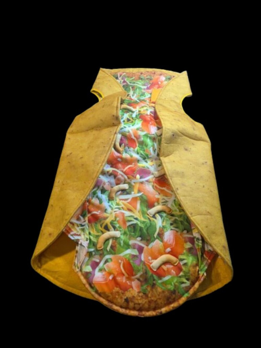Funny Taco Costume Adult One Size Mexican Food Halloween Party Novelty Tunic
